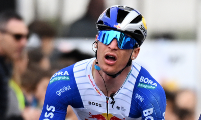 Alessio Magagnotti coiffe Paul Magnier au sprint sur la 2e étape du Tour d’Allemagne