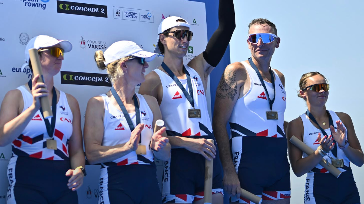 Le quatre barré mixte PR3 offre aux Bleus leur seule médaille aux Championnats d'Europe d'aviron