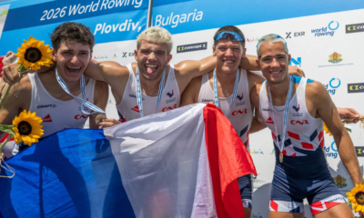 Le quatre sans barreur masculin s'empare du bronze aux Championnats du monde U19 d'aviron