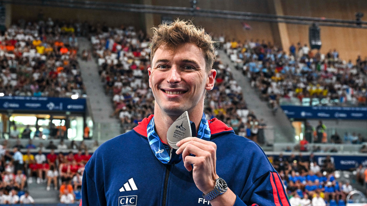 Maxime Grousset coiffé d'un souffle et vice-champion d'Europe du 50m papillon !