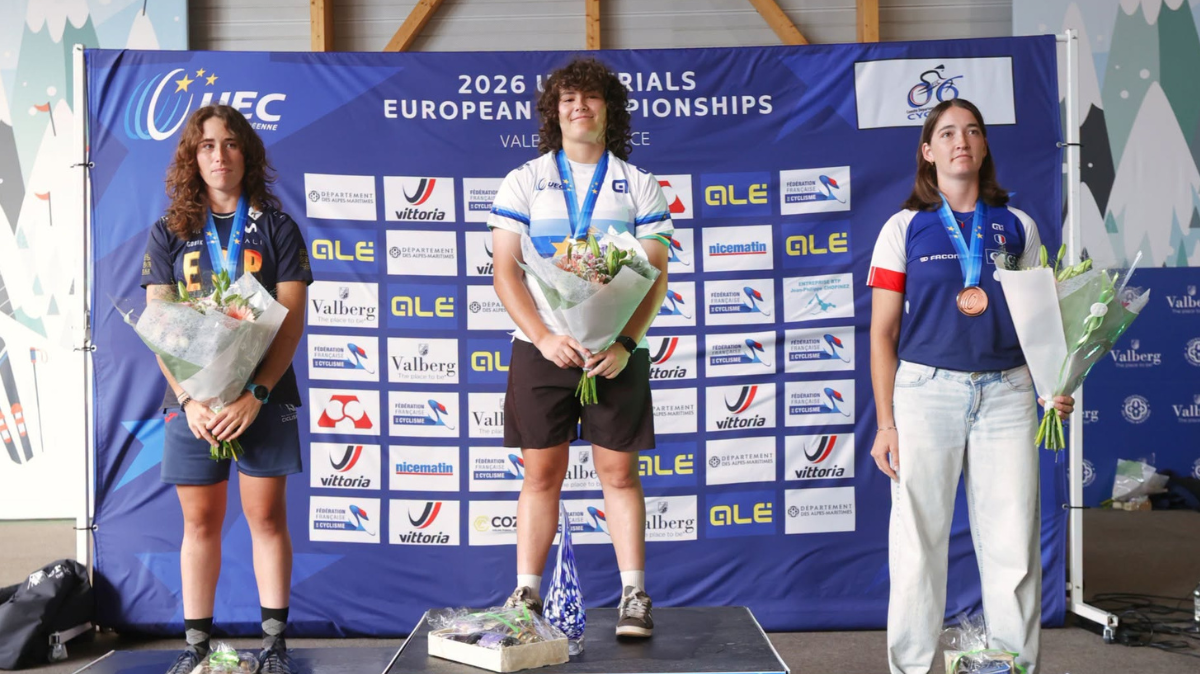 Nina Vabre et Louis Chasseuil médaillés lors des Championnats d’Europe de VTT Trials en France