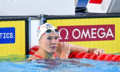 Pauline Mahieu qualifiée pour la finale du 200 m dos, Jeanne Lechevalier toute proche