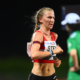 Pauline Stey aux pied du podium sur semi-marathon marche, doublé espagnol