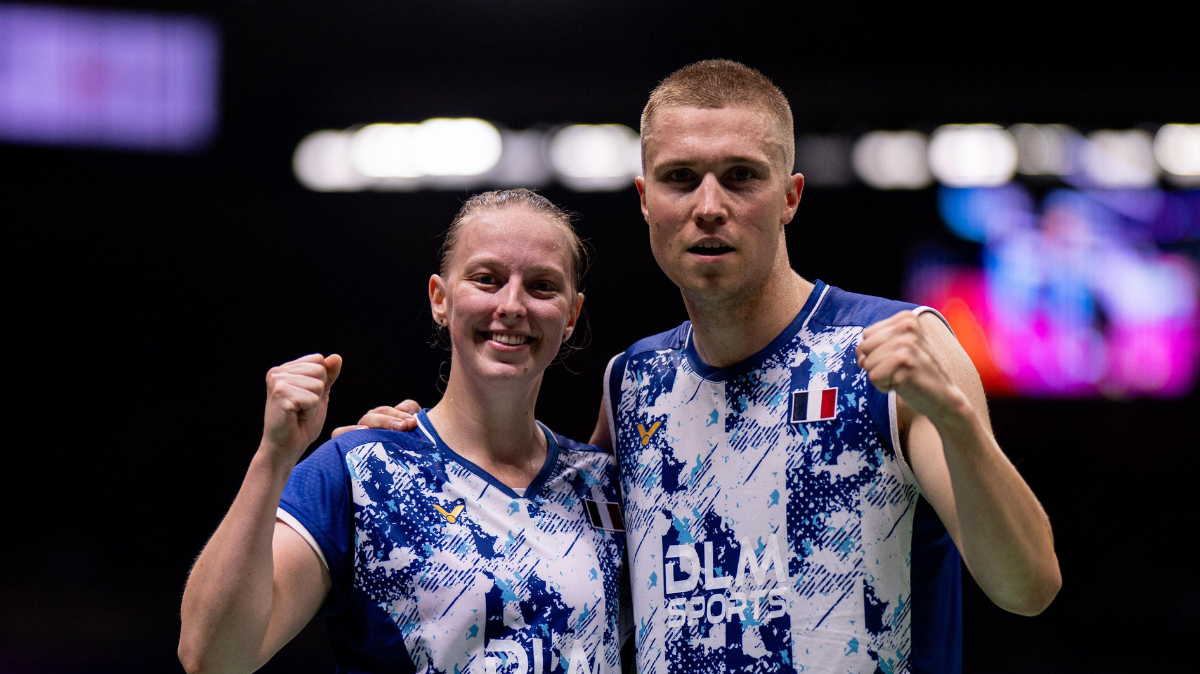 Sans jouer, Thom Gicquel et Delphine Delrue s'offrent une deuxième médaille mondiale d'affilée !