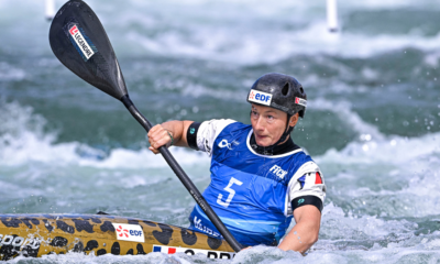 Camille Prigent s’impose sur le kayak cross de Vaires-sur-Marne en Coupe du monde, Joris Hello et Mathurin Madoré sur le podium