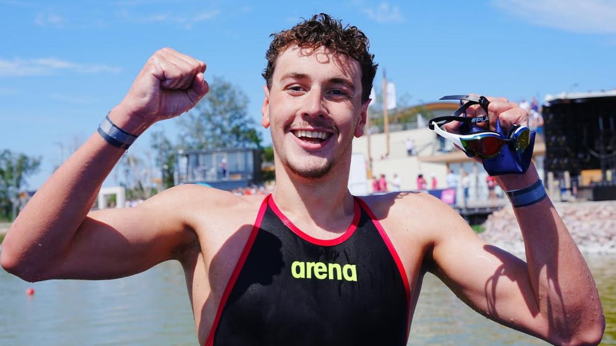 Ethan Parker sacré sur le 3 km knockout sprint aux Mondiaux juniors d'eau libre !