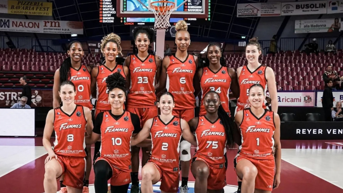 Les Flammes Carolo passent en phase de poules en beauté score, résultat et résumé du tour final de qualification pour l'EuroLigue féminine