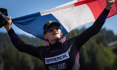 Max Alran, Amaury Pierron et Lisa Bouladou montent sur la boîte au Canada en VTT Descente