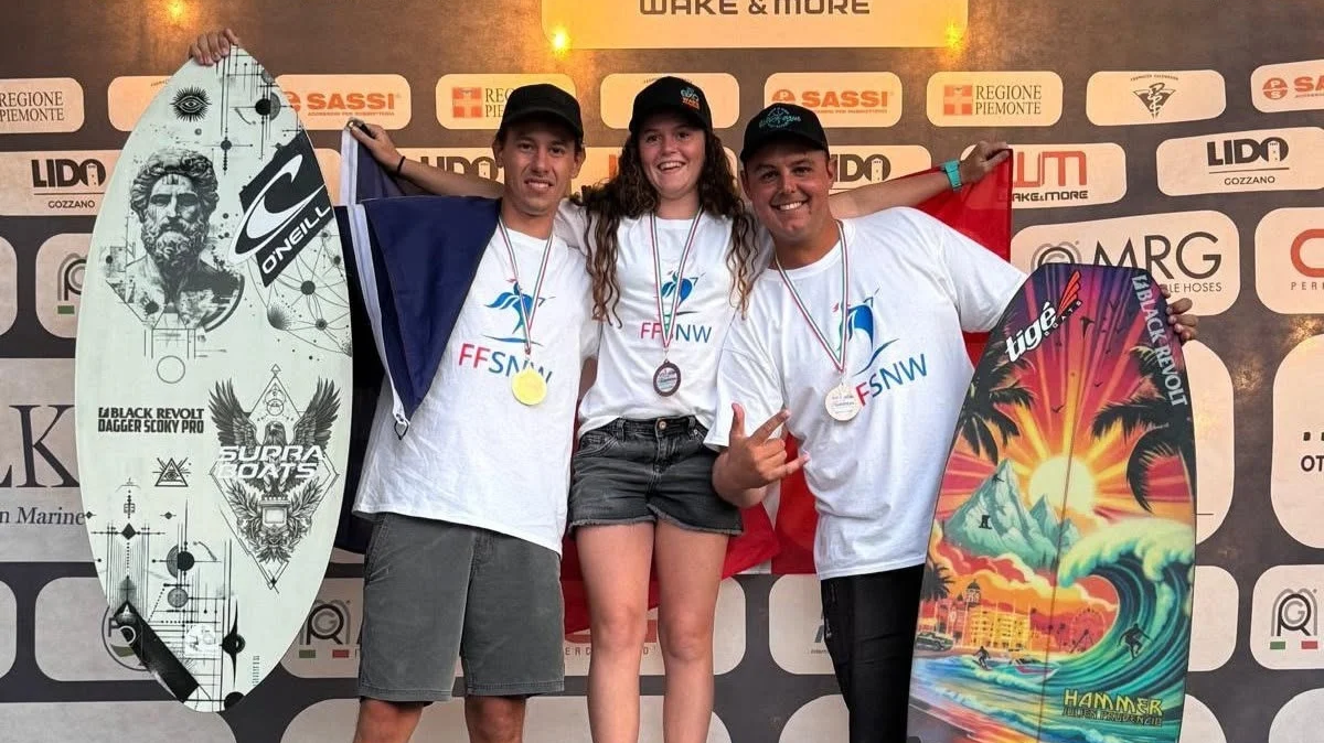 Olivier Scokaert titré, 3 médailles pour les Bleus aux Championnats d'Europe de wakesurf 2026