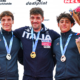 Titouan Castryck et Martin Cornu sur le podium de la manche française de Coupe du monde de kayak slalom