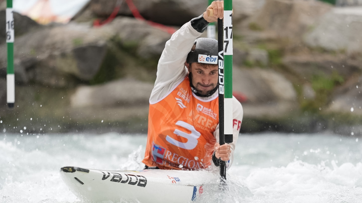 Yohann Sénéchault champion d'Europe de canoë slalom à Ivrea, Doriane Delassus en argent !
