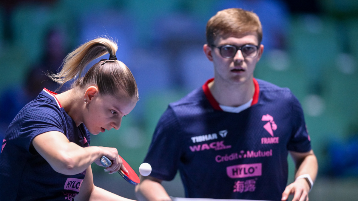 Alexis Lebrun et Charlotte Lutz à un match de l’or score, résumé et résultats des demies du double mixte aux Championnats d’Europe de tennis de table