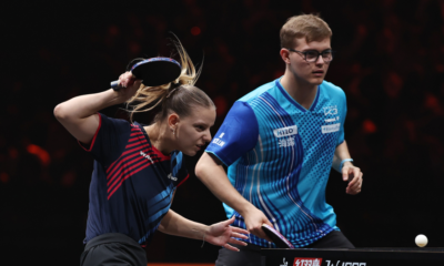 Alexis Lebrun et Charlotte Lutz tombent des cadors du double mixte score, résultat et résumé du 8e de finale du China Smash 2026