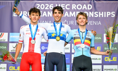 Le classement et les résultats de la course en ligne U23 hommes des championnats d'Europe 2026, remportée par Hector Alvarez (1)