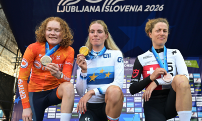 Le classement et les résultats de la course en ligne élites femmes des championnats d'Europe 2026, remportée par Demi Vollering (1)