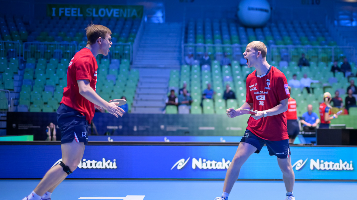 Les frères Lebrun en finale, Dorr et Bourrassaud en bronze score, résumé et résultats des demies du double hommes aux Championnats d’Europe de tennis de table