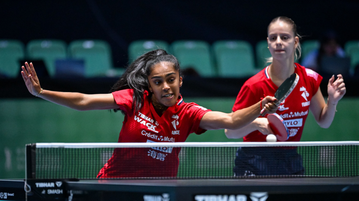Prithika Pavade et Charlotte Lutz rendent les armes score, résultat et résumé des quarts du double femmes aux Championnats d’Europe de tennis de table